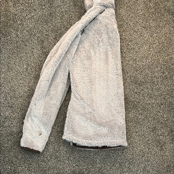 Kuhl Cozy Cream and Brown Hooded Jacket With Removable Hood - Picture 6 of 6